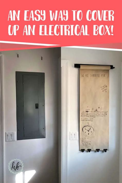 how to cover up electrical box inside|cover for outside electrical outlet.